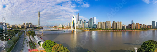 Aerial photo of Zhujiang New Town  Guangzhou  China