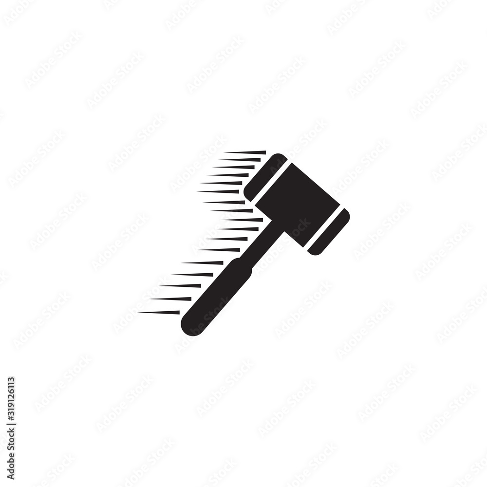 Hammer tool logo design vector template Hammer tool logo design vector template