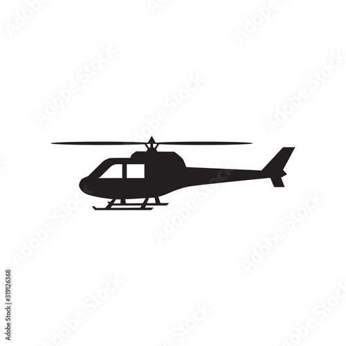 Helicopter icon logo design vector template