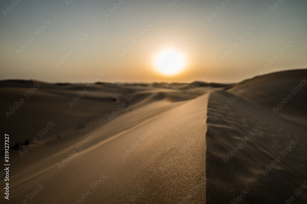 Dunes red desert abu dhabi dubai sunset sundown 