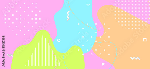 Colorful Geometric Background. Minimal Wave 