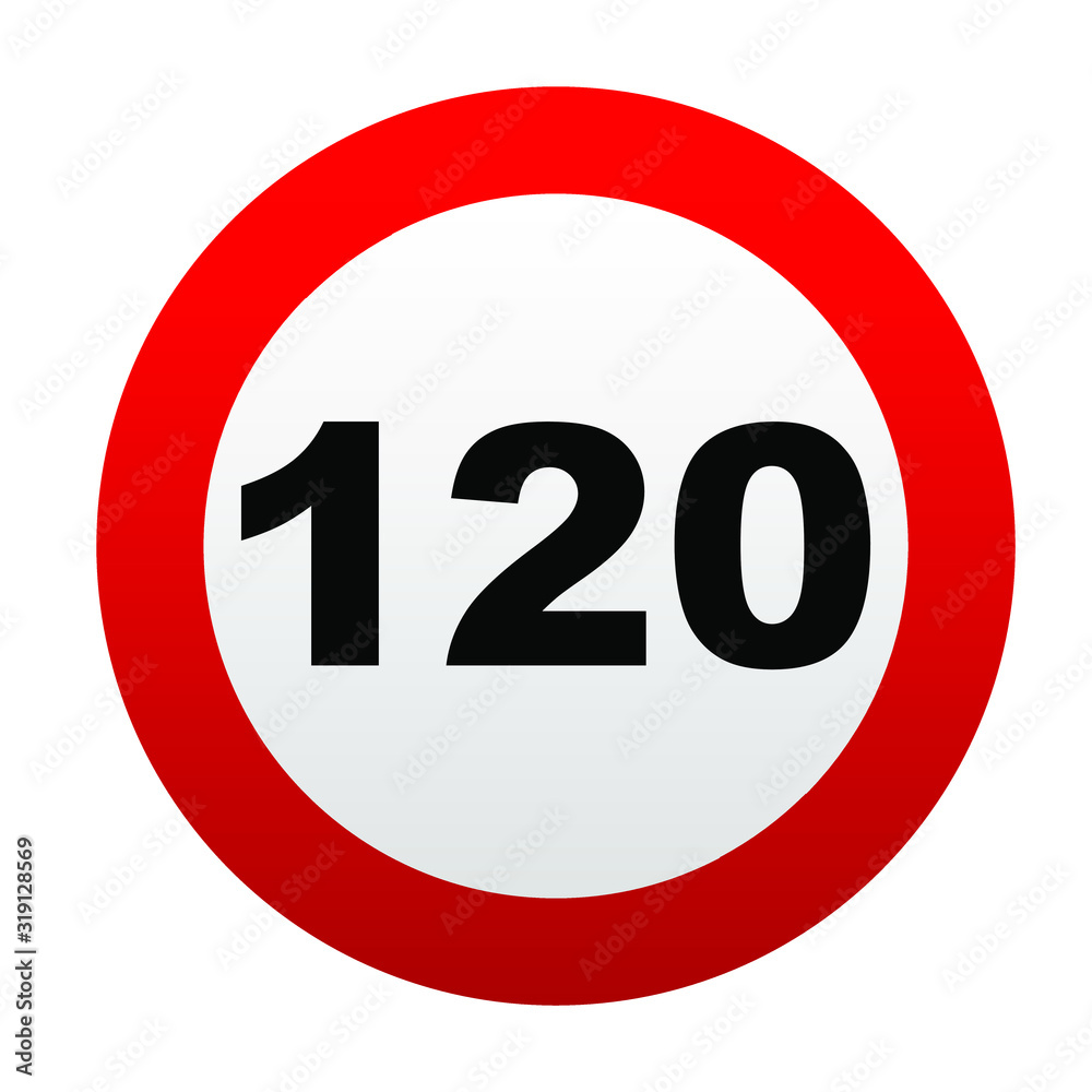Speed limit traffic signs. Vector icon. Speed limit traffic signs. Vector icon.
