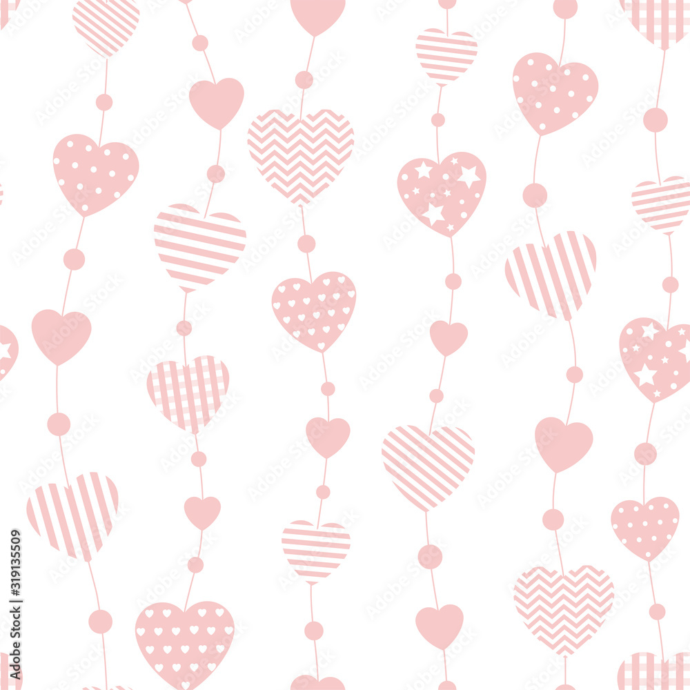 Seamless background hearts. Vector illustration. Seamless background hearts. Vector illustration.