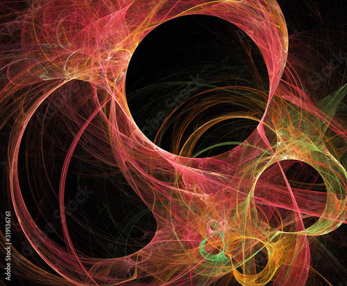 fractal on black