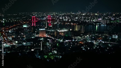 高塔山展望台から見る都市夜景【福岡県】