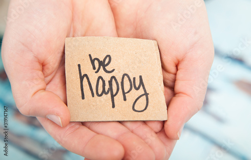 Be happy message as happiness is a journey