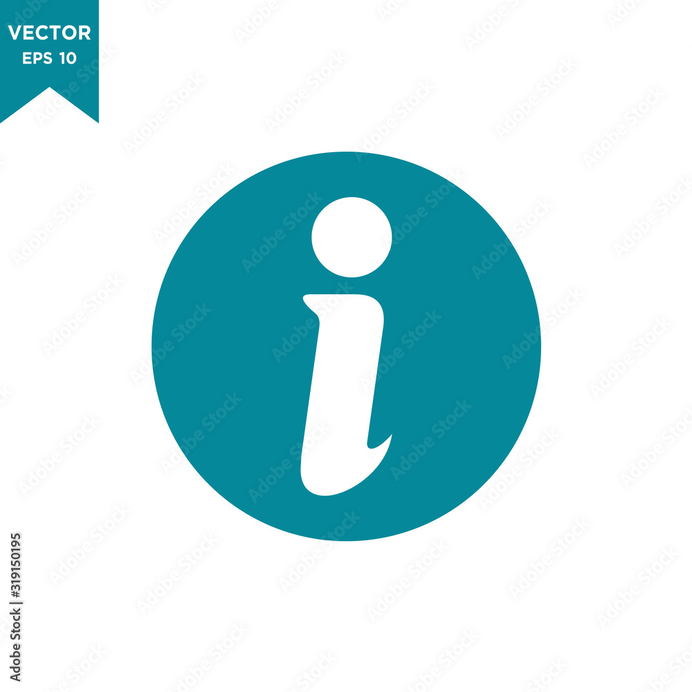 information icon in trendy flat style, exclamation icon information icon in trendy flat style, exclamation icon