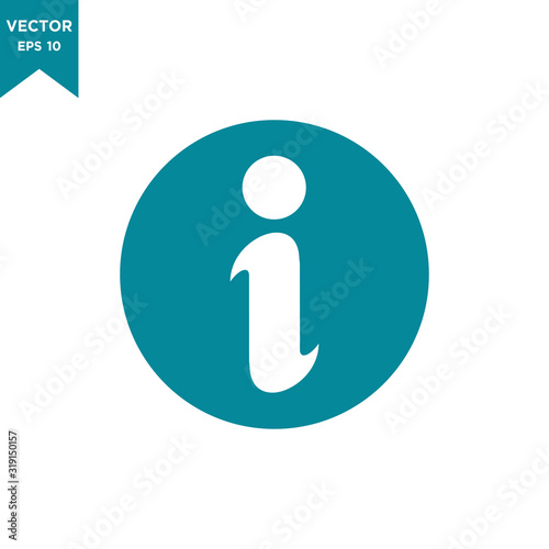 information icon in trendy flat style, exclamation icon