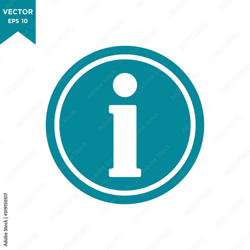 information icon in trendy flat style, exclamation icon information icon in trendy flat style, exclamation icon