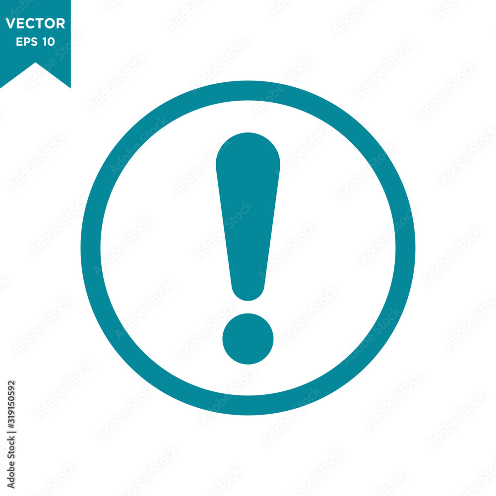 information icon in trendy flat style, exclamation icon information icon in trendy flat style, exclamation icon