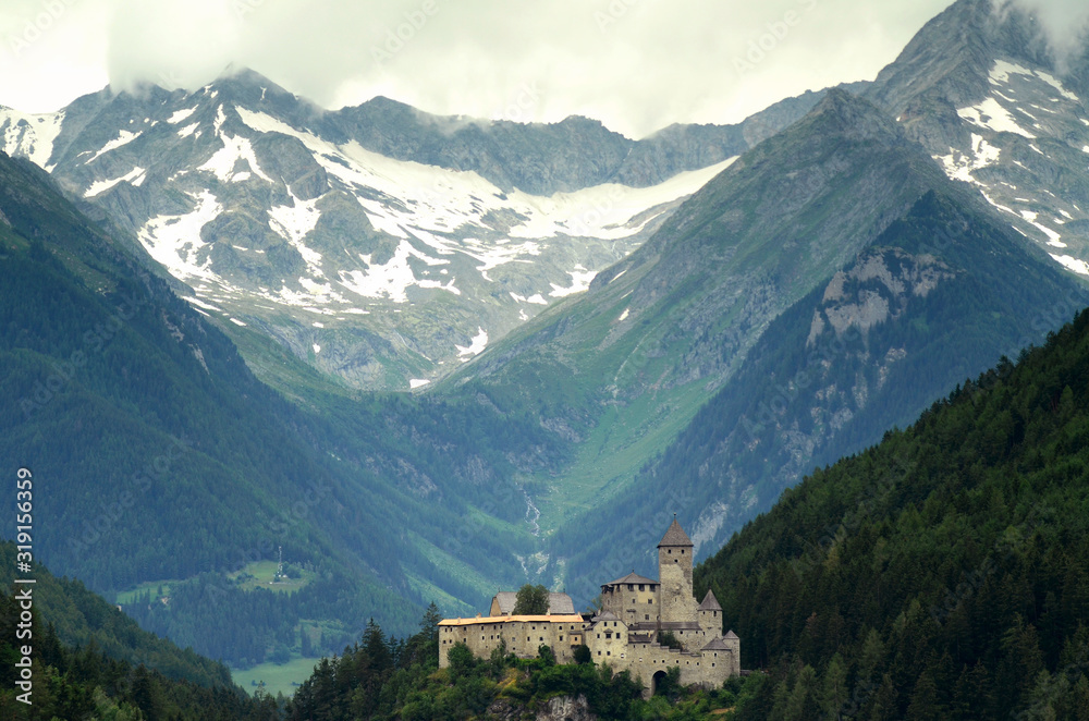 Castle Taufers in Campo Tures, Valle Aurina, Italy.