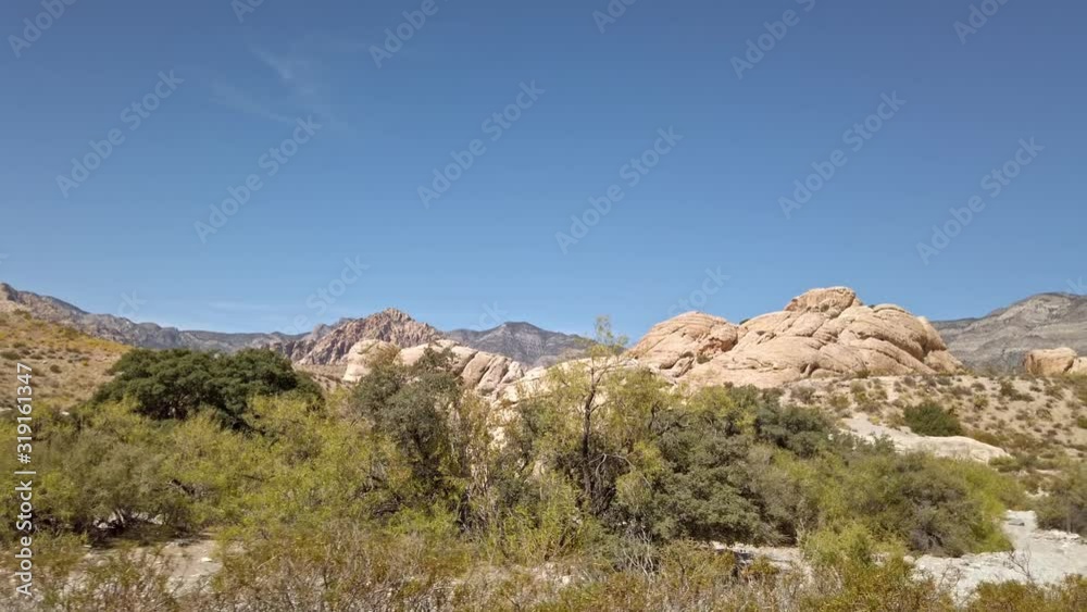 Red Rock Canyon and sandstone peak view in Nevada Red Rock Canyon and sandstone peak view in Nevada