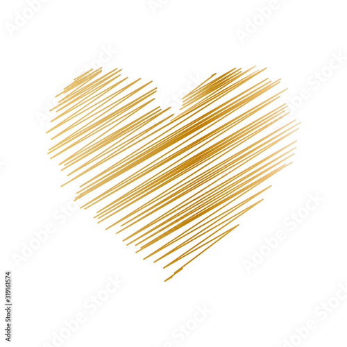 Heart Shape, Valentine's Day Template, Abstract Heart Shape