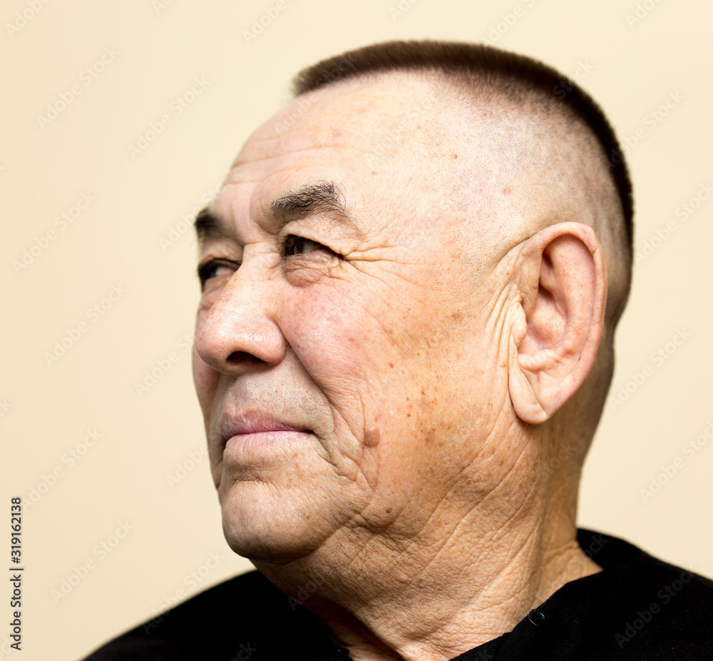 Portrait of an attractive man age with short hair. Portrait of an attractive man age with short hair.