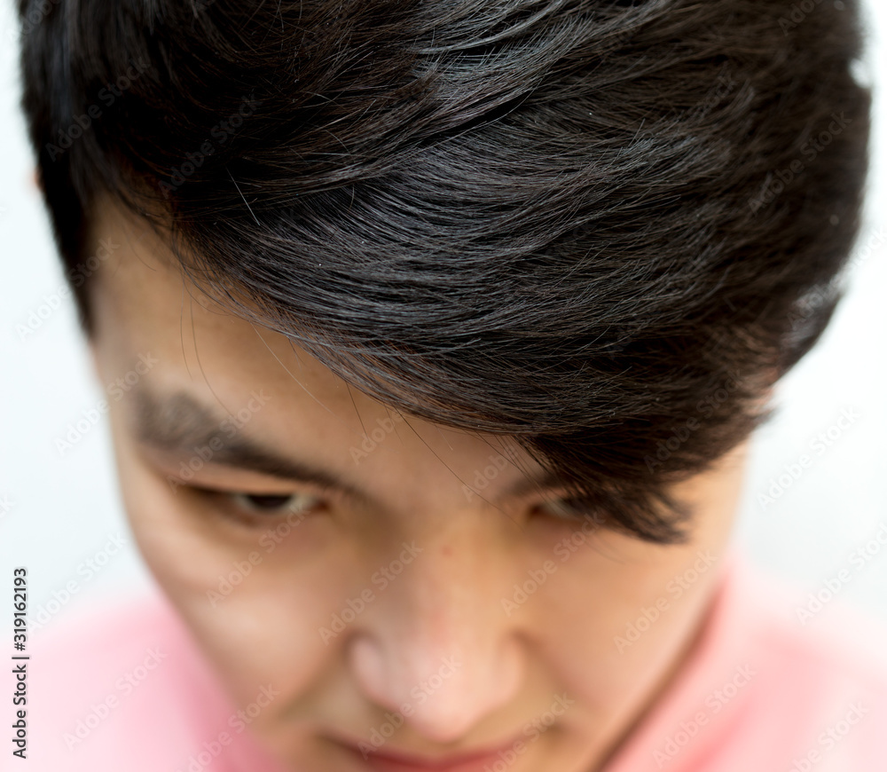 Obraz premium Portrait of a handsome Asian guy