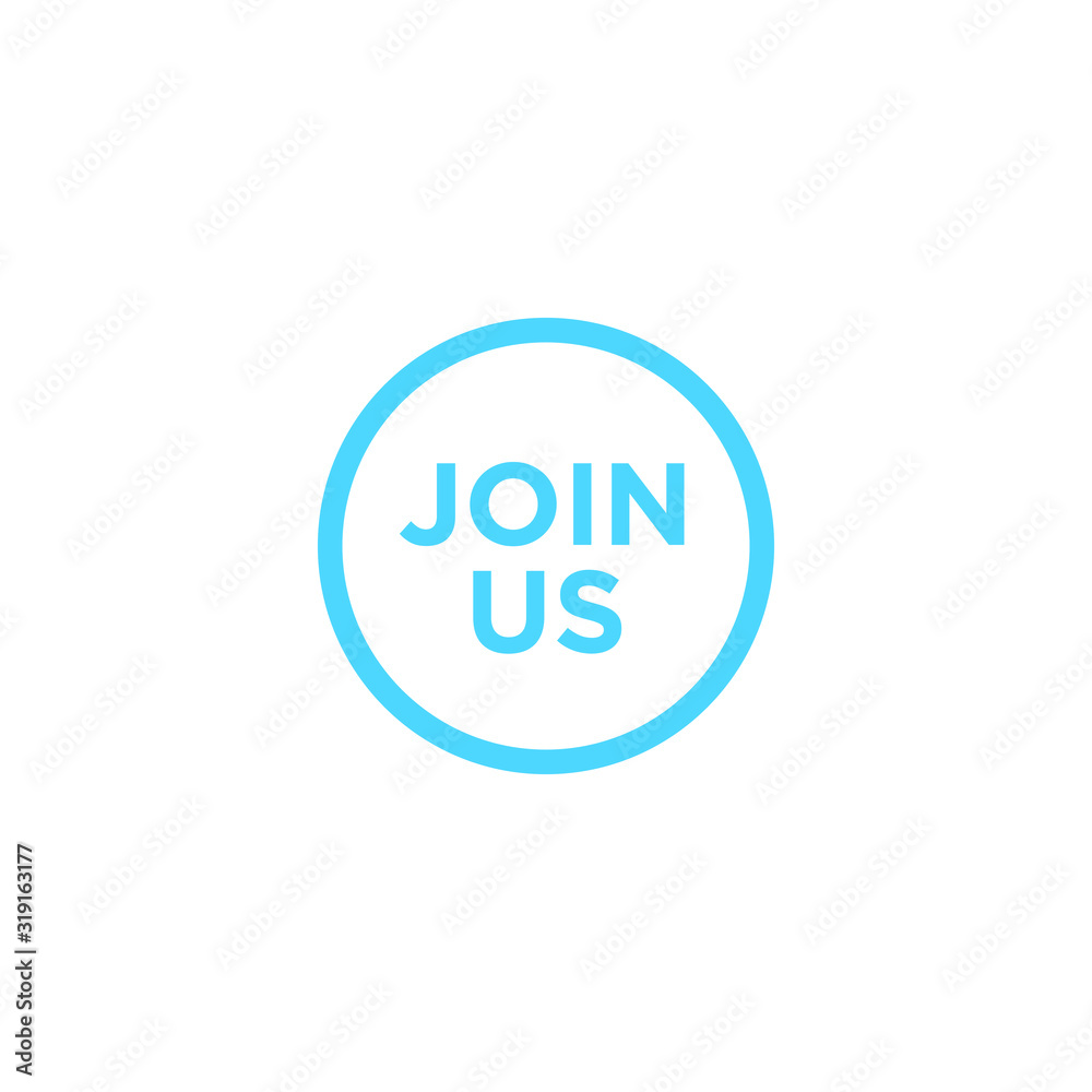 Join Us Icon design. vector illustration Join Us Icon design. vector illustration