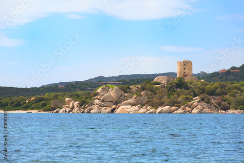 Coast Corsica with Genoese tower