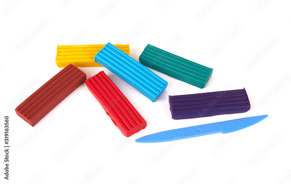 Plasticine on white Plasticine on white