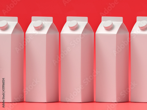 3D mockup of a packaging packaging template.