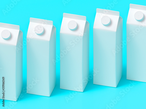 3D mockup of a packaging packaging template.