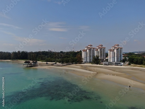 Port Dickson, Negeri Sembilan / Malaysia - January 25, 2020: The Beaches and Coastlines of the Seaside Town Port Dickson photo