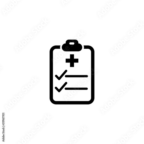 Vector, illustration, medical report icon