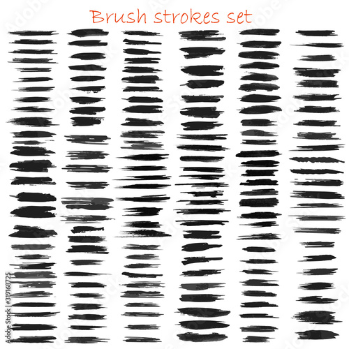 grungy vector brush strokes