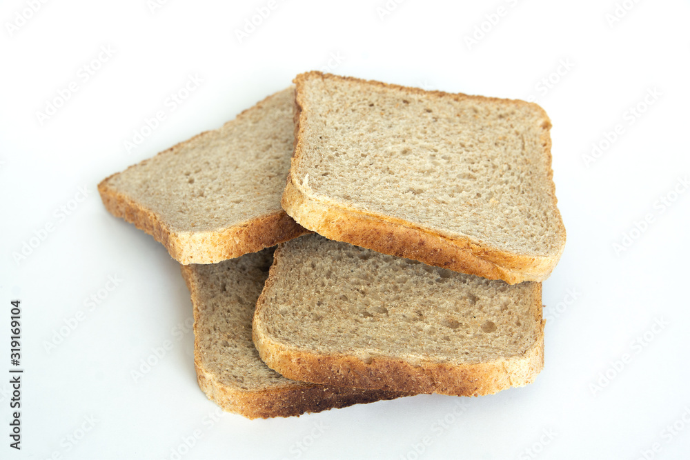 Slices of delicious and tasty bread