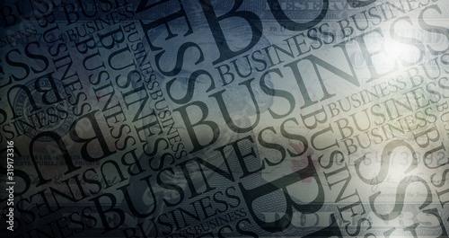 Business Typography Illustration