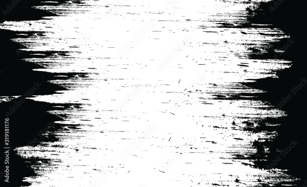  Grunge Black And White Urban Vector Texture Template. Dark Messy Dust Overlay Distress Background. Easy To Create Abstract Dotted, Scratched, Vintage Effect With Noise And Grain