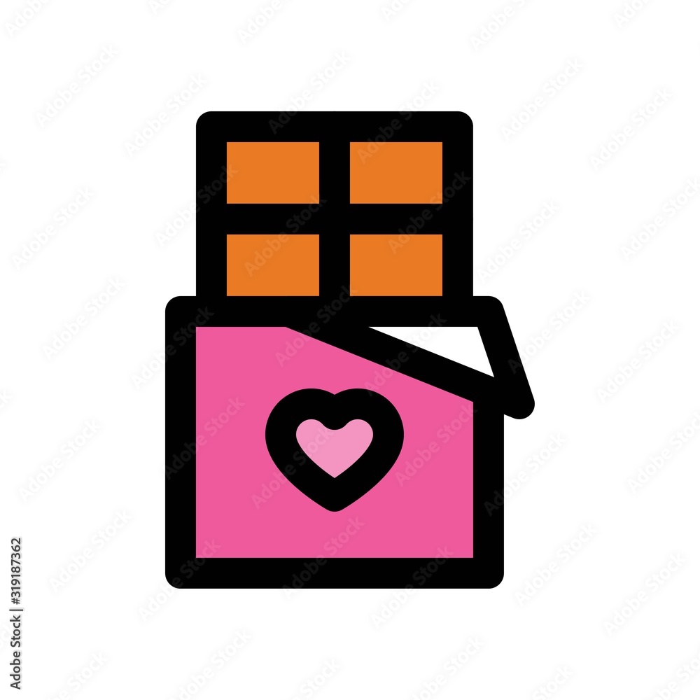 valentines related love and romance heart in chocolate vectors with editable stroke, valentines related love and romance heart in chocolate vectors with editable stroke,