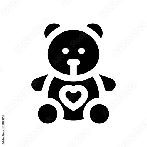 Fototapeta Naklejka Na Ścianę i Meble -  valentines related love and romance teddy bear with heart vectors with solid design,