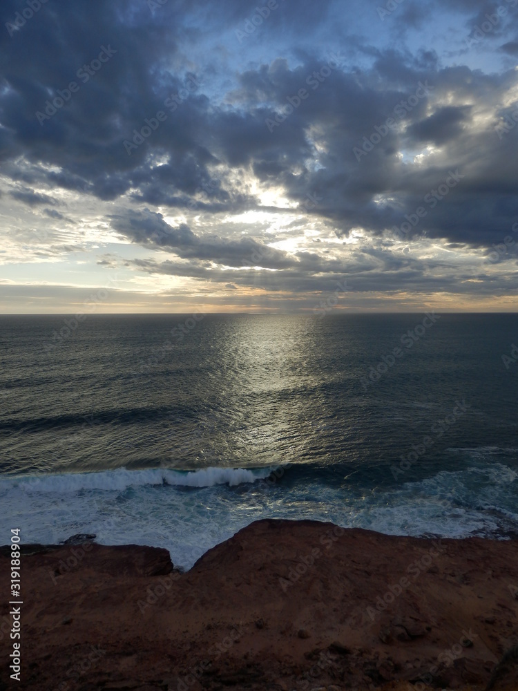 Obraz premium Esperance côte sauvage plage sable blanc coucher de soleil
