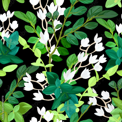 Hand drawn fresh spring sea...