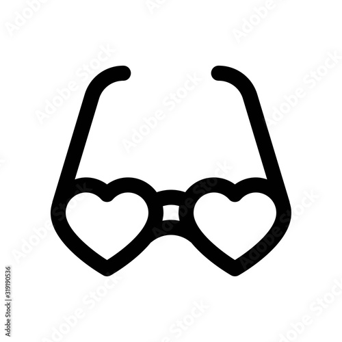 love and wedding related heart shape glasses vectors with solid design,