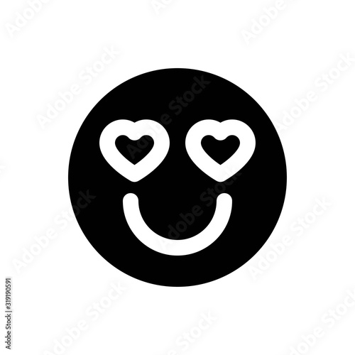 love and wedding related smile emoji vectors with solid design,