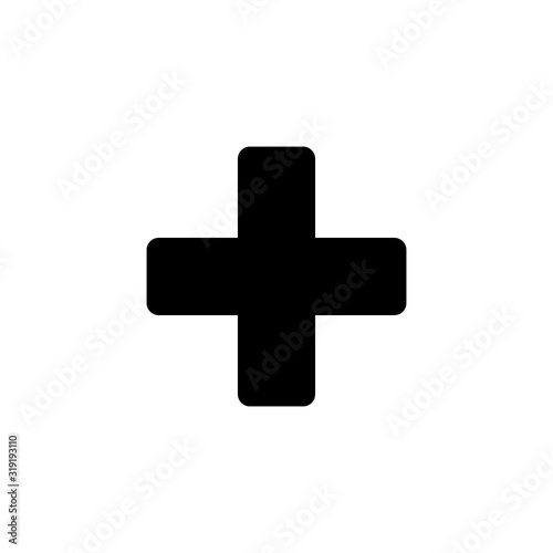 Pharmacy icon, flat graphic design template, vector illustration