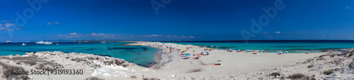 Panorámica de la playa de Ses Illetes Formentera