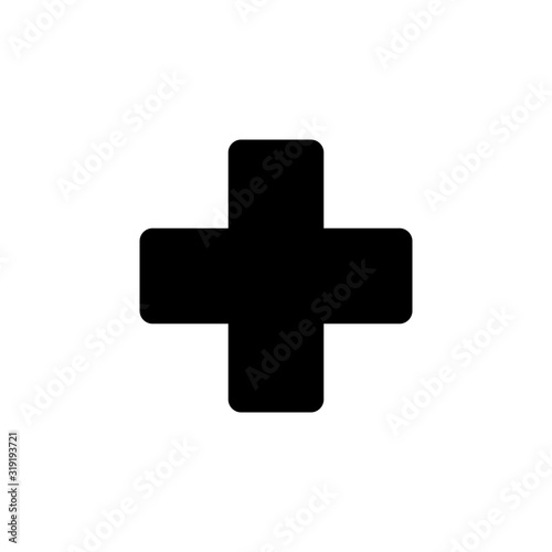 Pharmacy icon, flat graphic design template, vector illustration