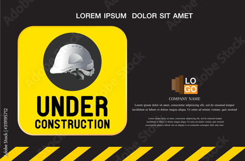 under construction  , vector background