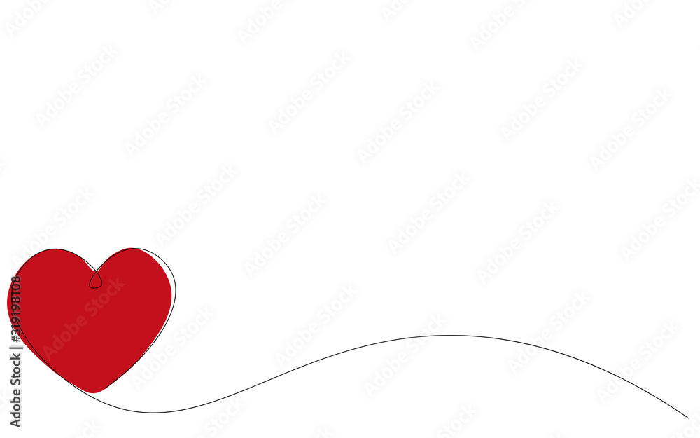 Valentines day banner vector illustration