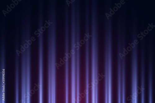 Dark background with purple and violet neon lights. Vector illustration.