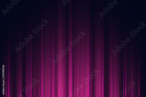 Dark background with purple and violet neon lights. Vector illustration.