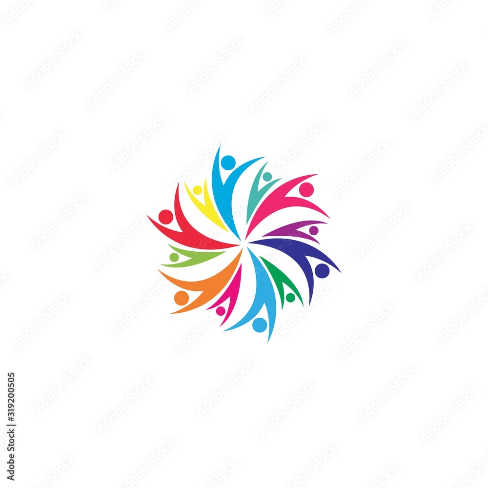 Community, network and social logo Community, network and social logo
