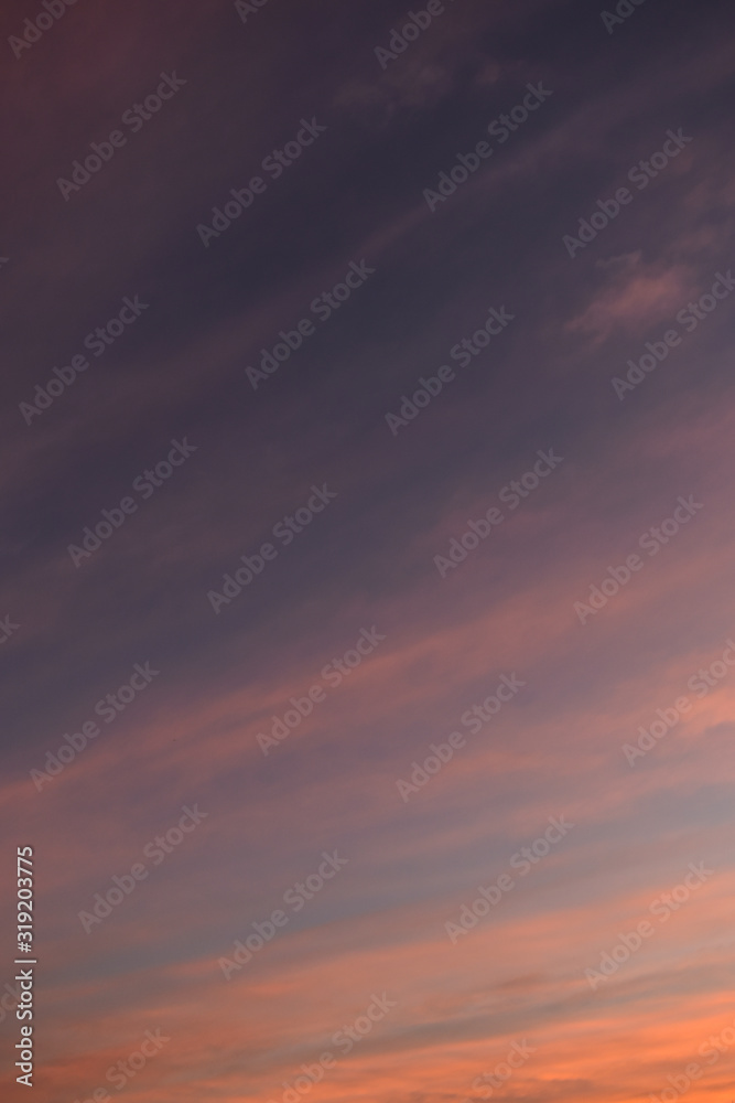 Obraz premium colorful cloud above dramatic dusk sky