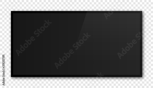 Realistic black television