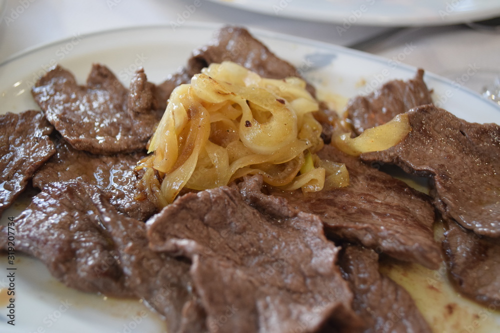 detalle de Presa ibérica con patatas detalle de Presa ibérica con patatas
