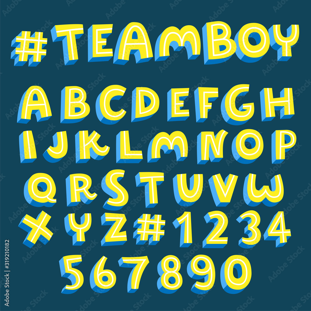 yellow font with blue shadow collection yellow font with blue shadow collection