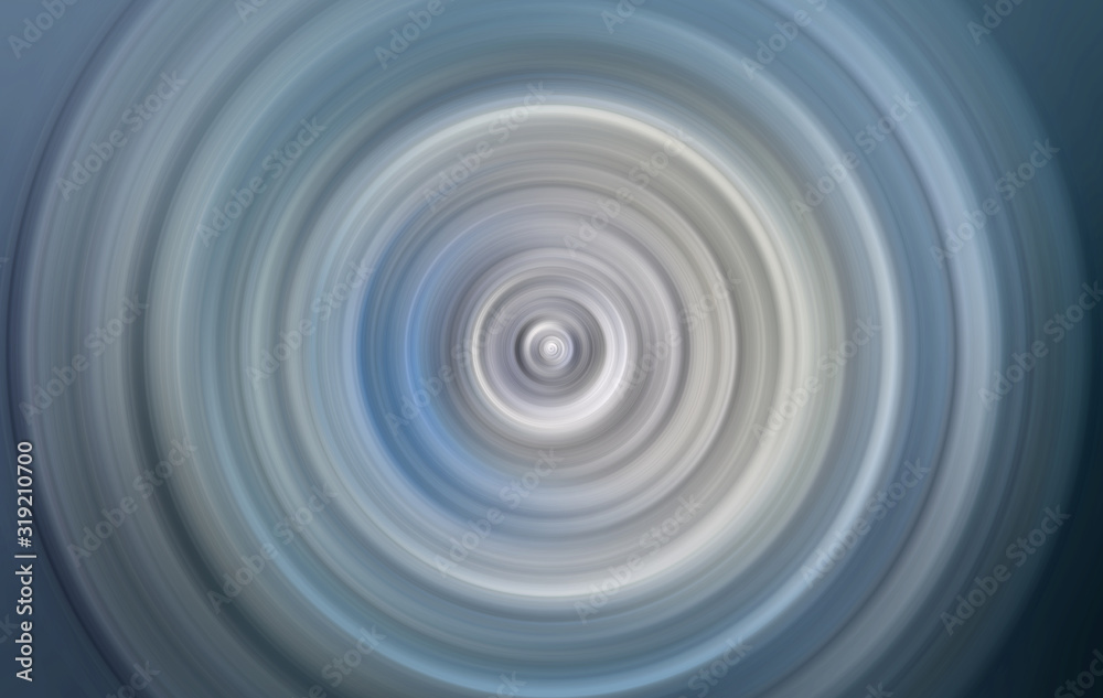 Fototapeta premium Abstract round background. Circles from the center point. Image of diverging circles. Rotation that creates circles.