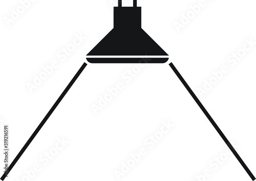 Beam Angle icon for led light - vector illustration